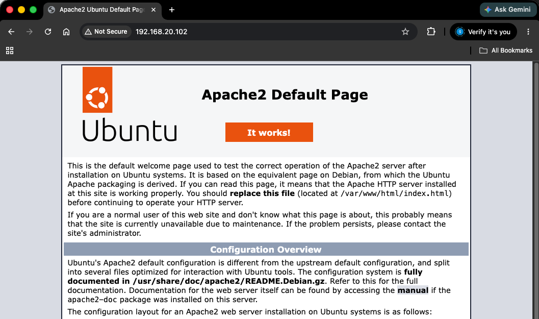 apache page